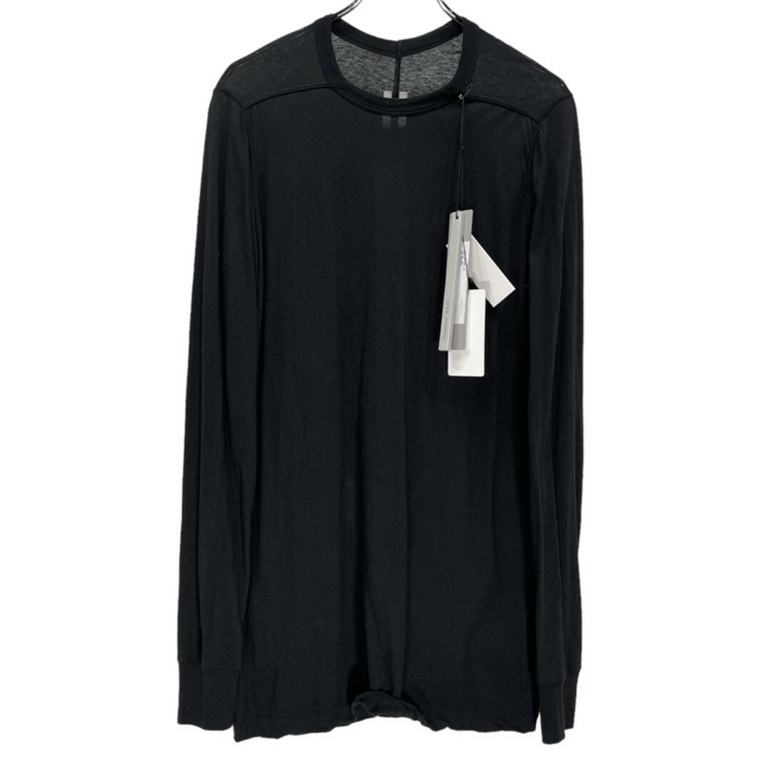 素材Rick Owens 22SS LEVEL LS T コットンヘンプ天竺リブカットソー 長袖レベルTシャツ RU01B1266 JH 定価44,000円 タグ付き