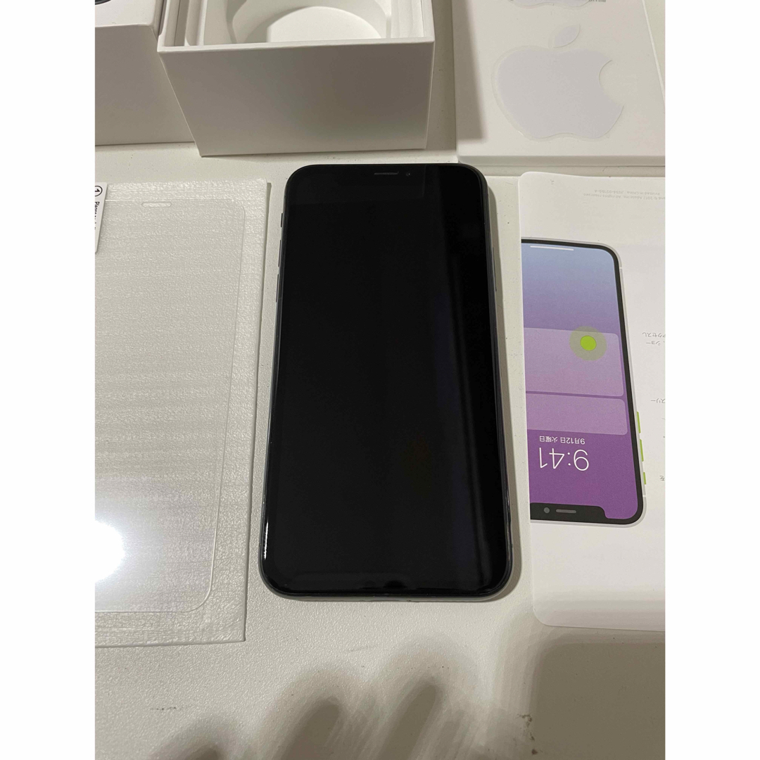 Apple - iPhone X Gray 256GB SIMフリー B98%純正バッテリーの通販 by