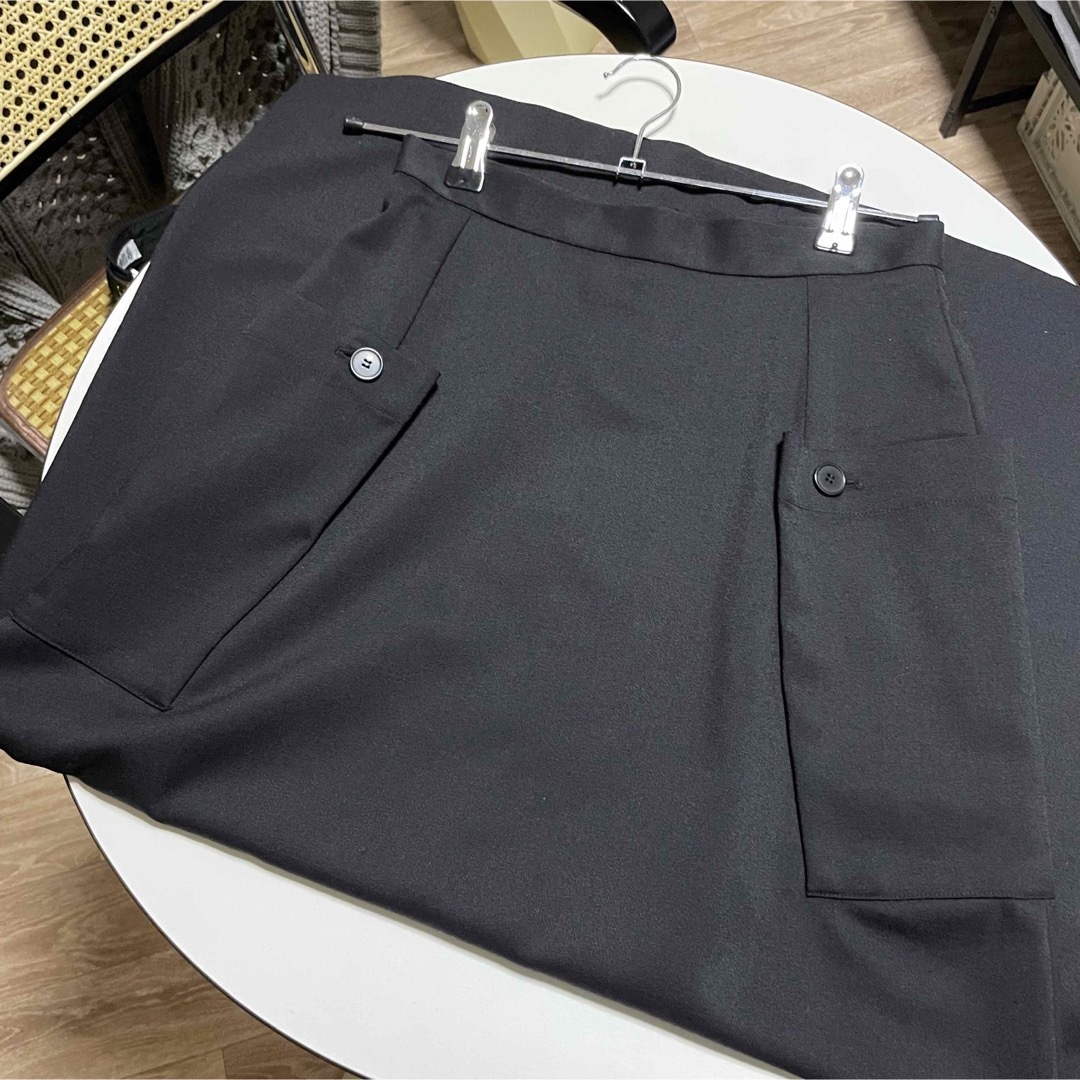 RIM.ARK(リムアーク)のリムアーク Fold design SK ポケット付きスカート RIM.ARK レディースのスカート(ロングスカート)の商品写真