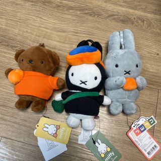 ミッフィー(miffy)の激レア 公式　ミッフィー キーホルダー 人形3点セット チェジュ 済州 限定(キャラクターグッズ)