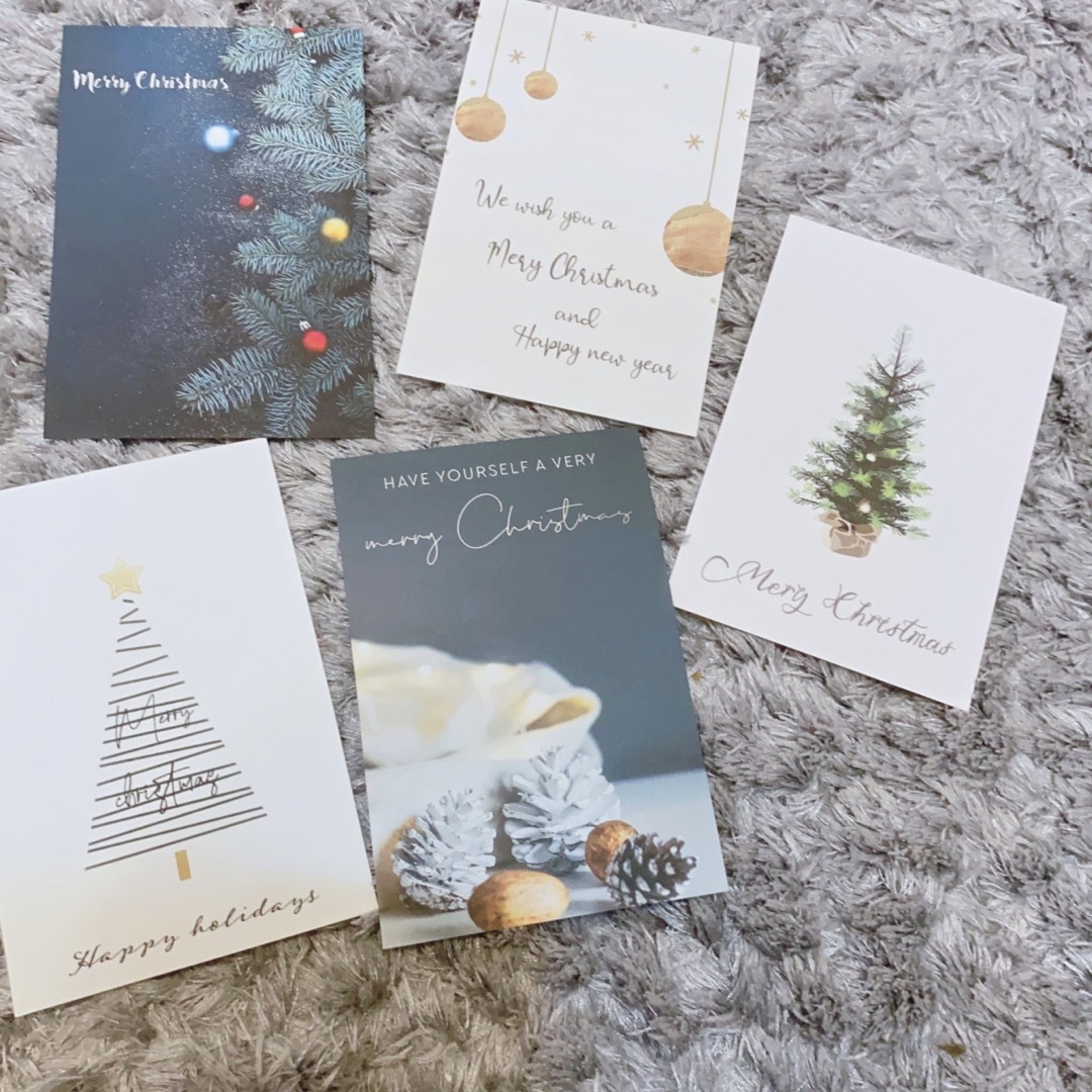 Xmas sale♡ クリスマスポストカード5枚セット インテリア/住まい/日用品のインテリア小物(その他)の商品写真