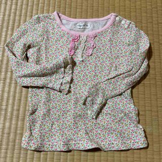 キムラタン(キムラタン)の花柄カットソー　長袖　Tシャツ　女の子　95cm キムラタン　薄手　(Tシャツ/カットソー)