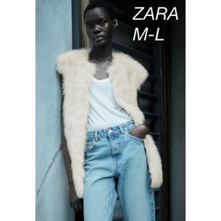 ザラ(ZARA)のZARA フェイクファー ベスト(ベスト/ジレ)