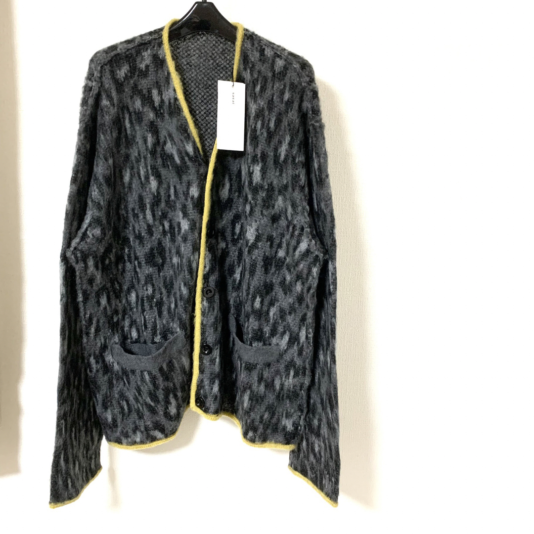 トップスsacai Leopard Jacquard Knit Cardigan 4