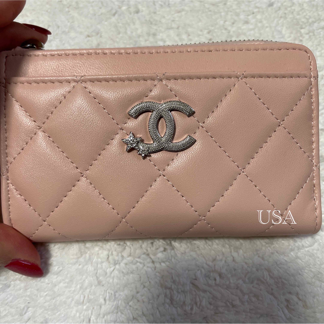 新品 シャネル CHANEL スター ミニ財布 カードケース フラグメントケース