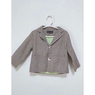 ザラキッズ(ZARA KIDS)の【即購入OK】【一度着用】スーツチェック柄シングルジャケット 子供ジャケット(ジャケット/上着)