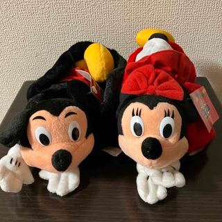 ディズニー(Disney)のディズニー　ミッキー&ミニー子供用マフラー(マフラー/ストール)