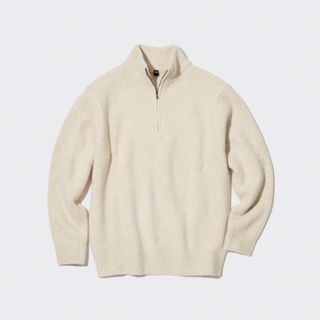 ユニクロ(UNIQLO)のUNIQLO スフレヤーンハーフジップセーター M(ニット/セーター)