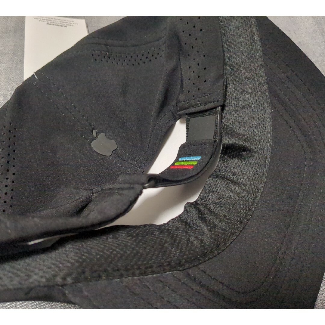 Apple cap キャップ　ブラック　ノベルティApple帽子