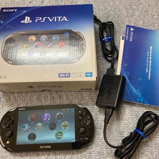 ◆PS Vita 通電確認済み！ PCH-2000 ブラック 美品