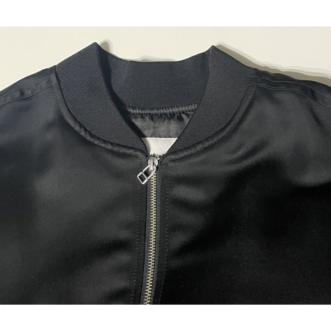 LE CIEL BLEU(ルシェルブルー)のルシェルブルー MA-1 ブルゾン ブラック レディースのジャケット/アウター(ブルゾン)の商品写真