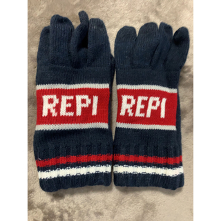 レピピアルマリオ(repipi armario)のレピピ手袋　新品　タグナシ　自宅保管ネイビー(手袋)