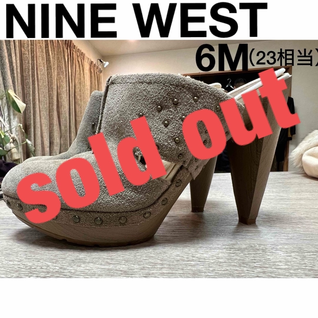 NINE WEST(ナインウエスト)のナインウエスト　ボア　ムートン　サボ　サンダル　厚底　23 23.5 レディースの靴/シューズ(ミュール)の商品写真