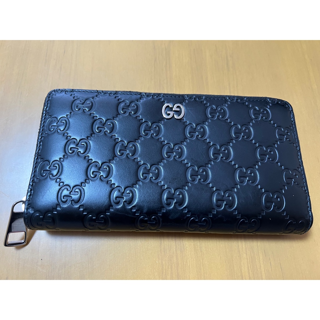Gucci - 美品⭐︎ グッチ GUCCI ラウンドファスナー レザー 財布の通販