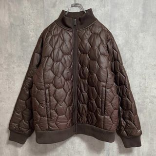 ナイキ(NIKE)の【超美品】NIKE ナイキ キルティングジャケット 中綿ジャケット ブラウン(ダウンジャケット)