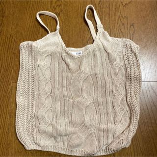 ジェイダ(GYDA)の美品　ジェイダ　ケーブルニットキャミ(キャミソール)