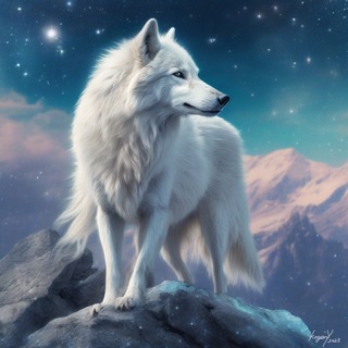 『孤高の白狼』ポストカード(アート/写真)