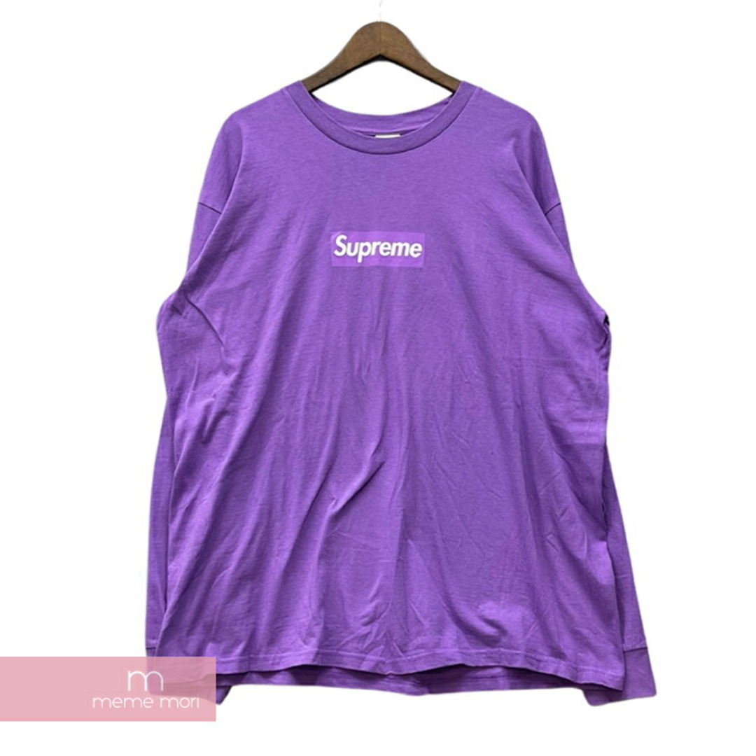 Supreme 2020AW Box Logo L/S Tee シュプリーム ボックスロゴロングスリーブTシャツ 長袖カットソー ロンT パープル サイズXL【231117】【-A】【me04】Tシャツ/カットソー(半袖/袖なし)