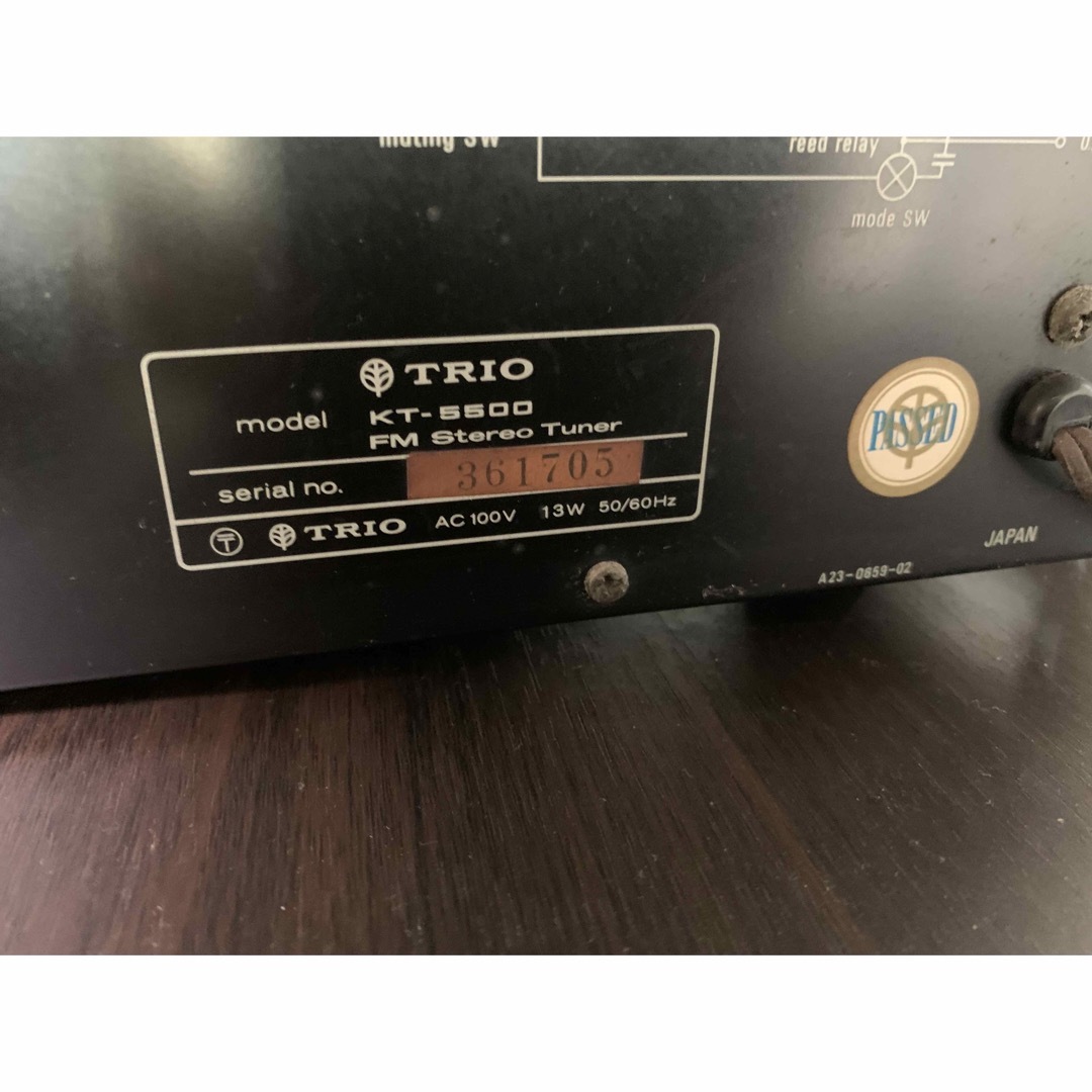 TRIO FM Stereo Tuner KT-5500 スマホ/家電/カメラのオーディオ機器(その他)の商品写真