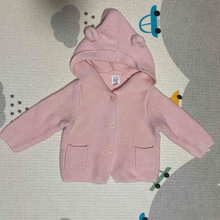 ベビーギャップ(babyGAP)のくま耳カーディガンピンク(カーディガン/ボレロ)