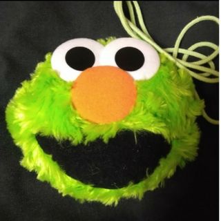 セサミストリート(SESAME STREET)のグリーン エルモ  ぬいぐるみ ポーチ(キャラクターグッズ)