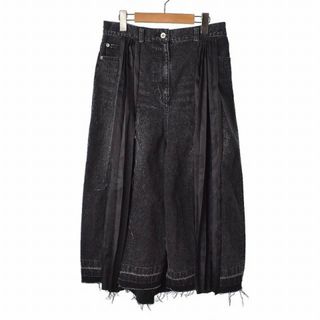 HGS-M311/美品 20AW sacai プリーツロングスカート 1 グレー