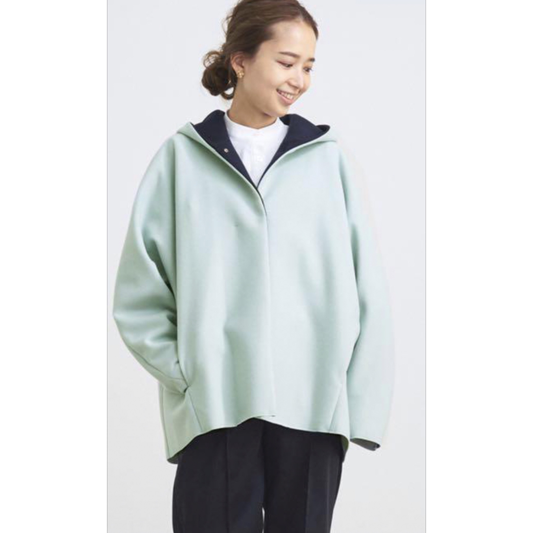 新品 yori ライトフーデットジャケット ミント コート 新品 yori ライトフーデットジャケット ミント コート
