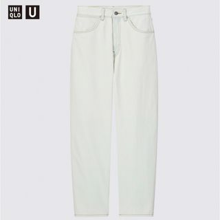 ユニクロ(UNIQLO)の【美品】UNIQLO U カーブジーンズ　綿100%(デニム/ジーンズ)