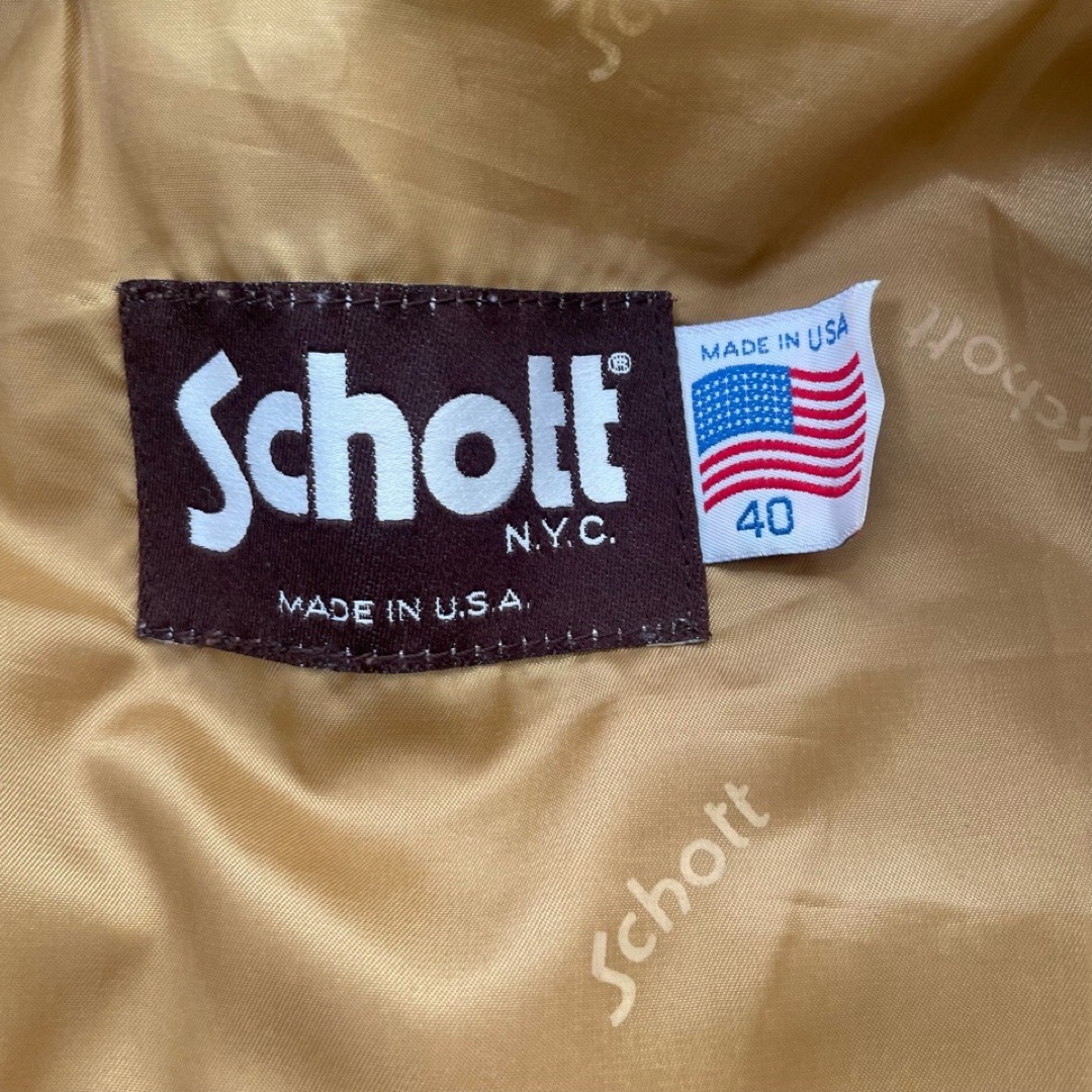 schott(ショット)のschott/ショット★スウェードジャケット40★USA メンズのジャケット/アウター(レザージャケット)の商品写真