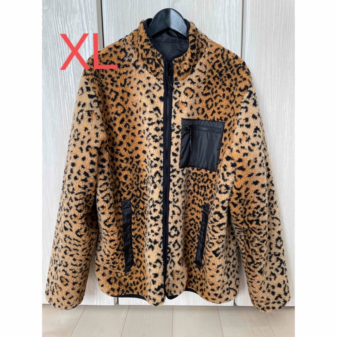 Supreme Leopard Fleece Reversible Jacket