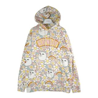 ★RIPNDIP リップンディップ 花柄 総柄 パーカー マルチカラー sizeL(パーカー)