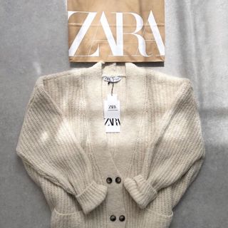 ザラ(ZARA)のZARA ザラ　ニットカーディガン　厚手　(ニット/セーター)