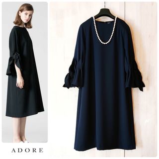 ◆幻◆ 希少新品 定価4.4万円 ADORE オックスデニムワンピース