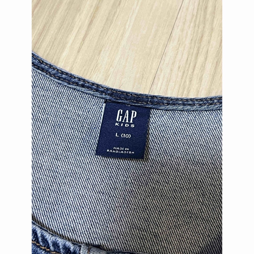 GAP Kids(ギャップキッズ)のGAP kids デニム ジャンパースカート 140 キッズ/ベビー/マタニティのキッズ服女の子用(90cm~)(ワンピース)の商品写真