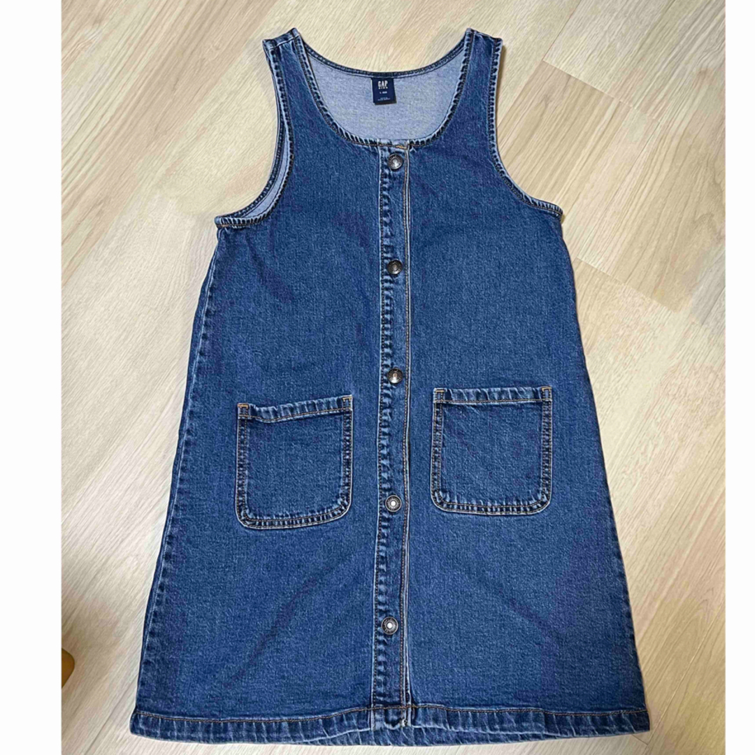 GAP Kids(ギャップキッズ)のGAP kids デニム ジャンパースカート 140 キッズ/ベビー/マタニティのキッズ服女の子用(90cm~)(ワンピース)の商品写真