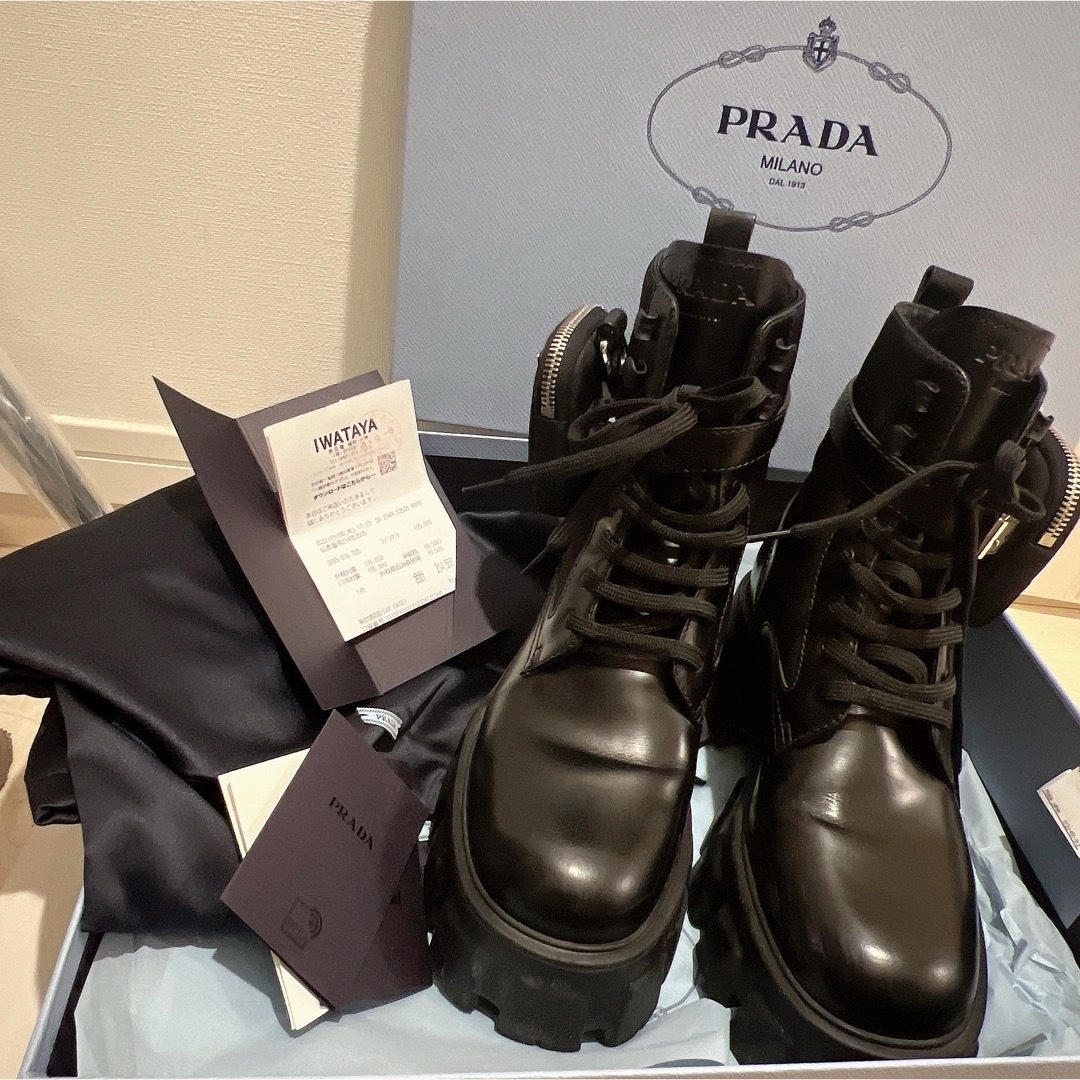 SALE】 PRADA モノリス コンバットブーツ | barstoolvillage.com