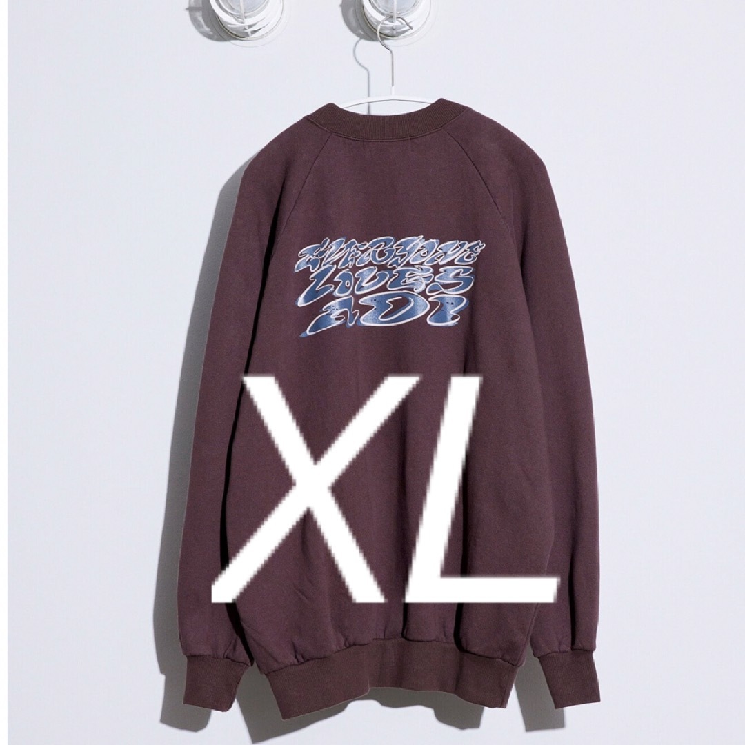 スウェットeveryone loves ADI crewnecksweatステッカー付属