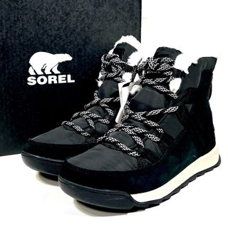 ソレル(SOREL)の【新品未使用】ソレル ウィットニーIIフルーリー WP ブーツ 黒 22.5タグ(ブーツ)