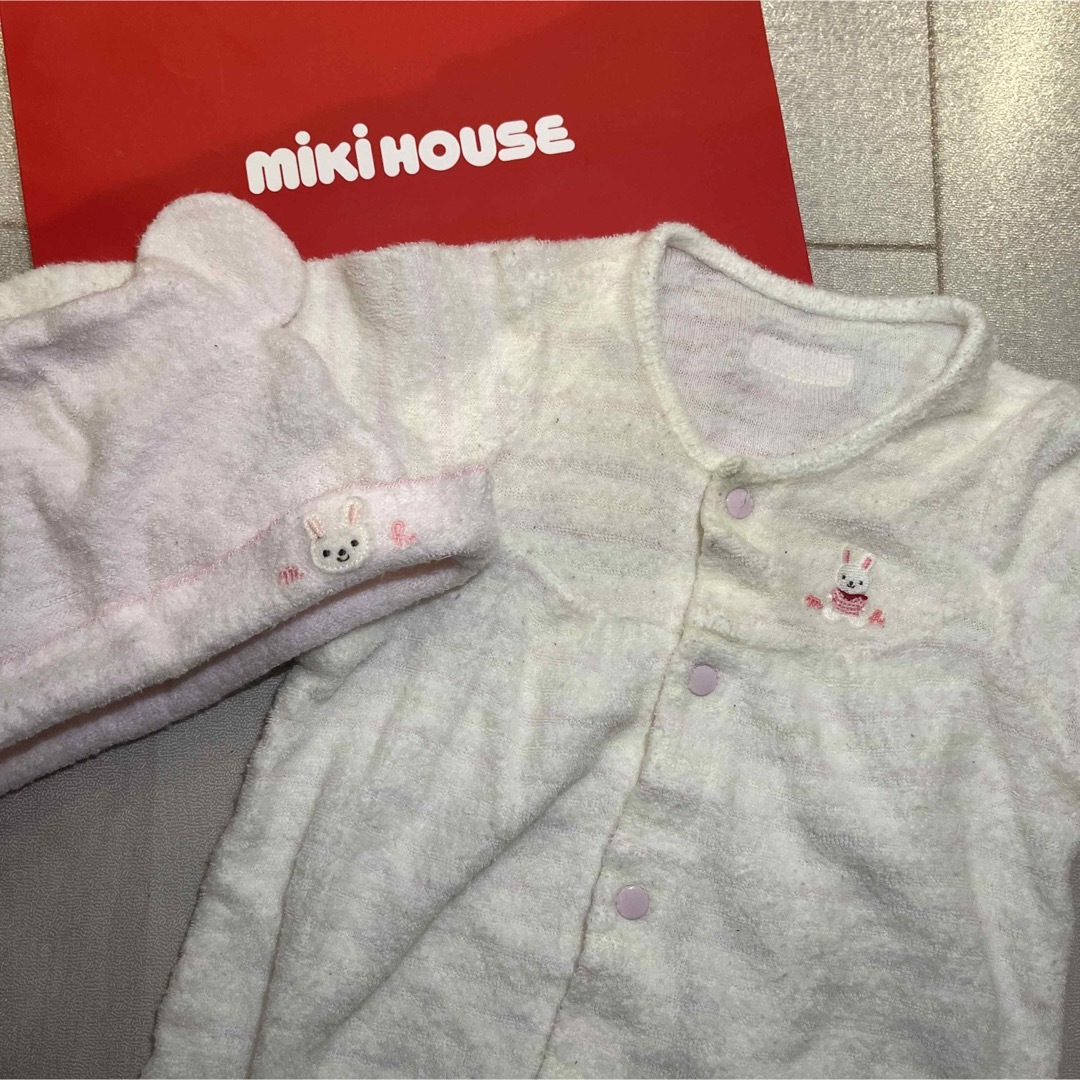 mikihouse(ミキハウス)のミキハウス　ロンパース50-60 キッズ/ベビー/マタニティのベビー服(~85cm)(ロンパース)の商品写真