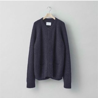 シュタイン(stein)のStein  Kid Mohair Cardigan  パープル　S(カーディガン)