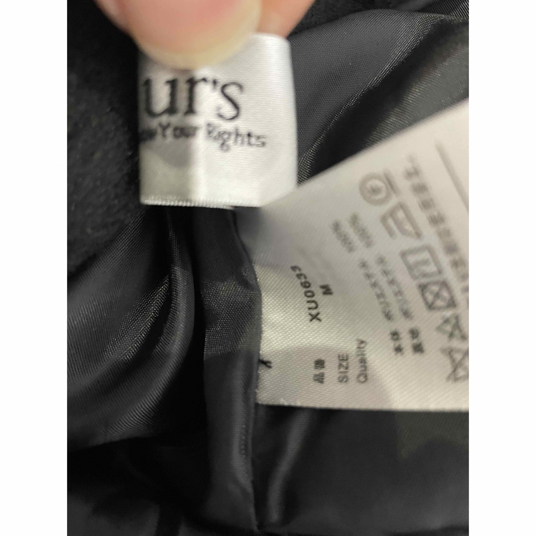 ur's(ユアーズ)のur's  コート　ブラック メンズのジャケット/アウター(チェスターコート)の商品写真