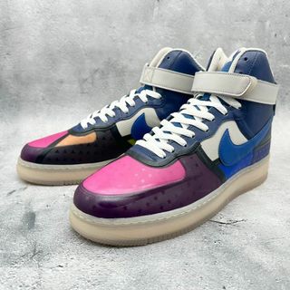 新品正規 NIKE AIR FORCE1 レザー ブラック/ゴールド1013N▲