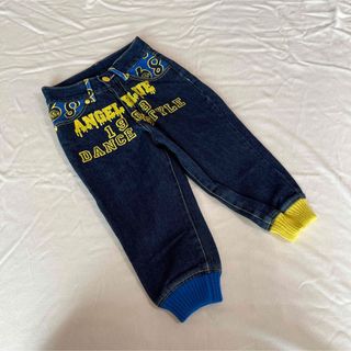 Y2K kids 150 ANGEL BLUE ワッペンボアデニムジャケット