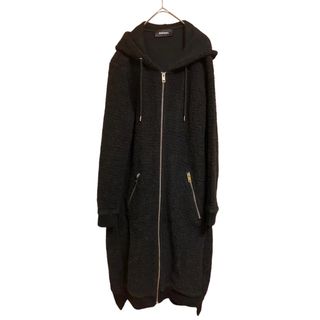 ★新品★DIESEL レディス襟ボアウールロングコート ベージュピンク XS