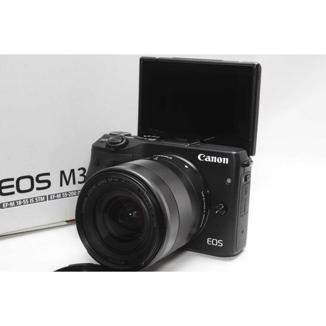 ミラーレス一眼フリル限定特価❤自撮りに最適❤Wi-Fi搭載❤簡単転送❤Canon EOS M3