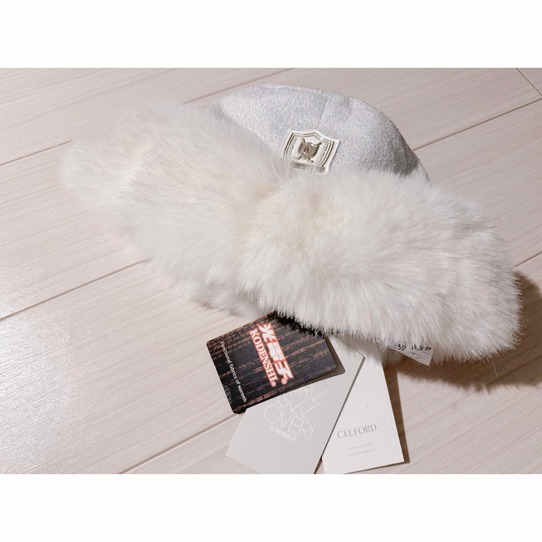 【CELFORD GOLF】 ニット×ファーバケットハット