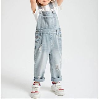 コンバース(CONVERSE)の【即購入OK】【90cm】男の子ダメージポケットデニムオーバーオール(パンツ/スパッツ)