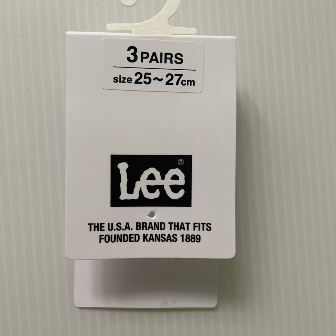 Lee(リー)の新品☆ リー LEE ソックス 靴下 3足（25-27cm） メンズのレッグウェア(ソックス)の商品写真