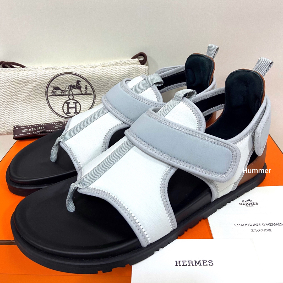 Hermes(エルメス)の国内正規品 新品未使用 最新 40 エルメス 『ジョルノ』サンダル 全付属品 メンズの靴/シューズ(サンダル)の商品写真