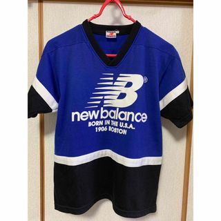 ニューバランス(New Balance)のほぼ新品　ニューバランス　メンズ厚手半袖シャツ　Ｍサイズ(スウェット)